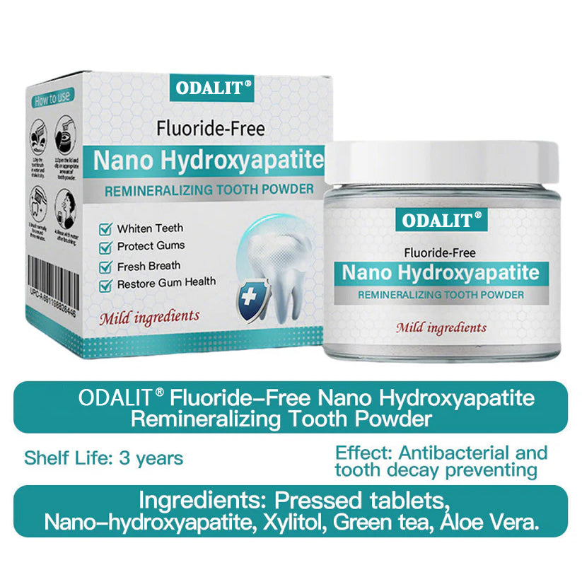 ✅Official Store |ODALIT® Nano-Hydroxyapatite Tooth Powder 🧑🏽⚕️