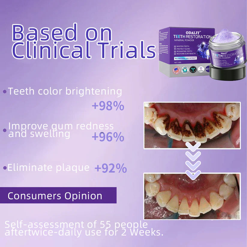 đFlash Sale - Donât Miss Out - ODALIT⢠TeethRestoration Mineral Powderđڎ(ADA recommended)đŠââď¸(Treats periodontitis and mouth ulcers, prevents tooth loss, and repairs gum recession)