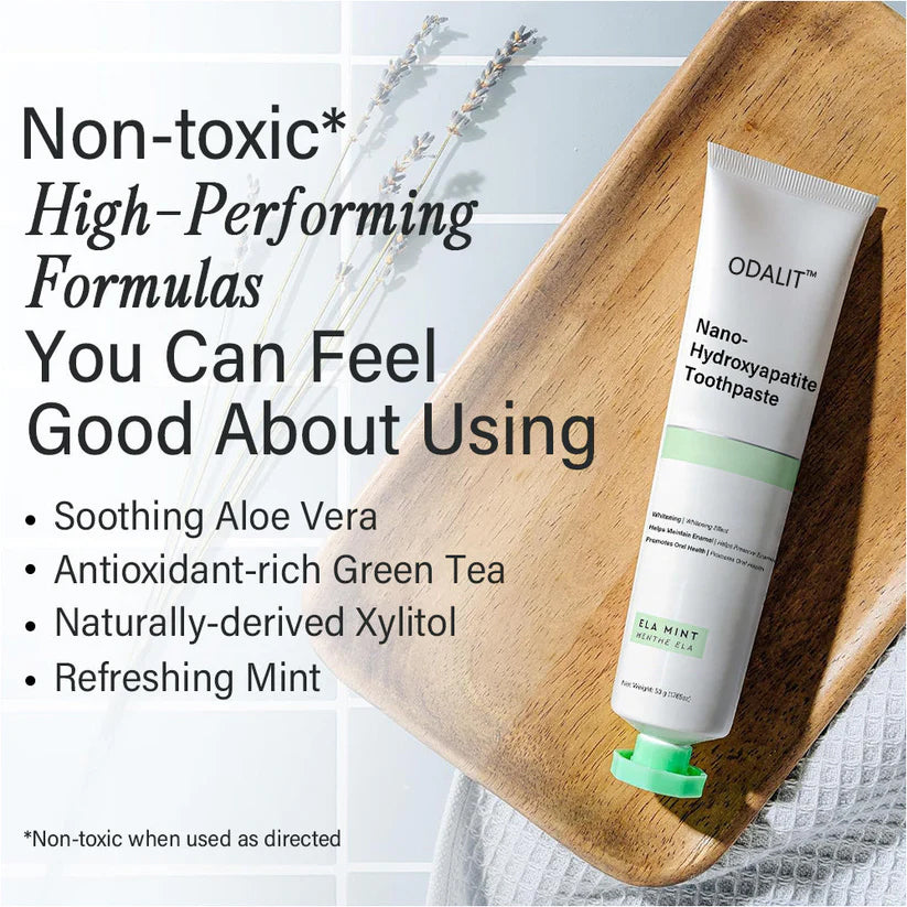 ✅Official Store | ODALIT™ Fluoride-Free Nano Hydroxyapatite Toothpaste 🧑🏽⚕️Obtain American Dental Association (ADA) Certification(Helps remineralize teeth, repair cavities, treat periodontitis and mouth ulcers, and restore gum recession)