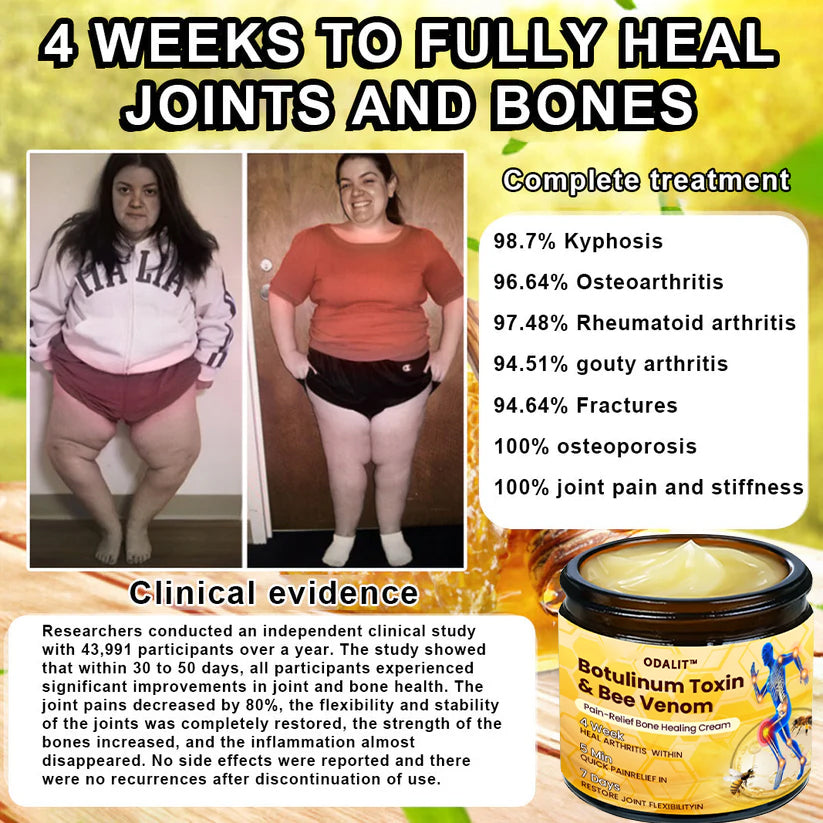 🎁Flash Sale - ODALIT™ Botulinum Toxin & Bee Venom Pain-Relief Bone Healing Cream🐝💎