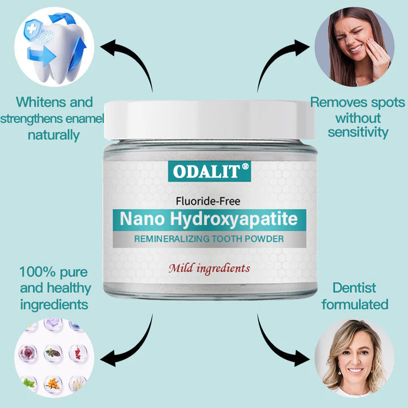 ✅Official Store |ODALIT® Nano-Hydroxyapatite Tooth Powder 🧑🏽⚕️