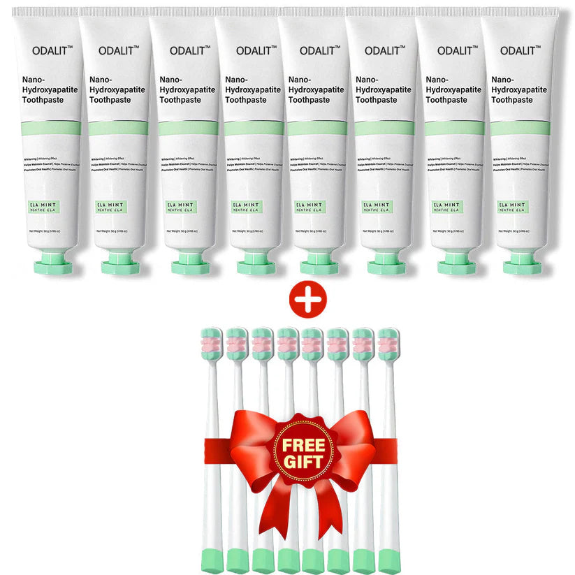 ✅Official Store | ODALIT™ Fluoride-Free Nano Hydroxyapatite Toothpaste 🧑🏽⚕️Obtain American Dental Association (ADA) Certification(Helps remineralize teeth, repair cavities, treat periodontitis and mouth ulcers, and restore gum recession)