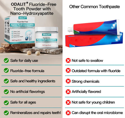 ✅Official Store |ODALIT® Nano-Hydroxyapatite Tooth Powder 🧑🏽‍⚕️