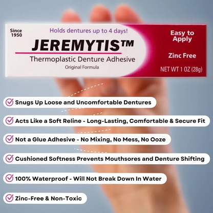 [Official Brand Store]JEREMYTIS™ Thermoplastic Denture Adhesive(🔥Buy 1 Get 2 Free)