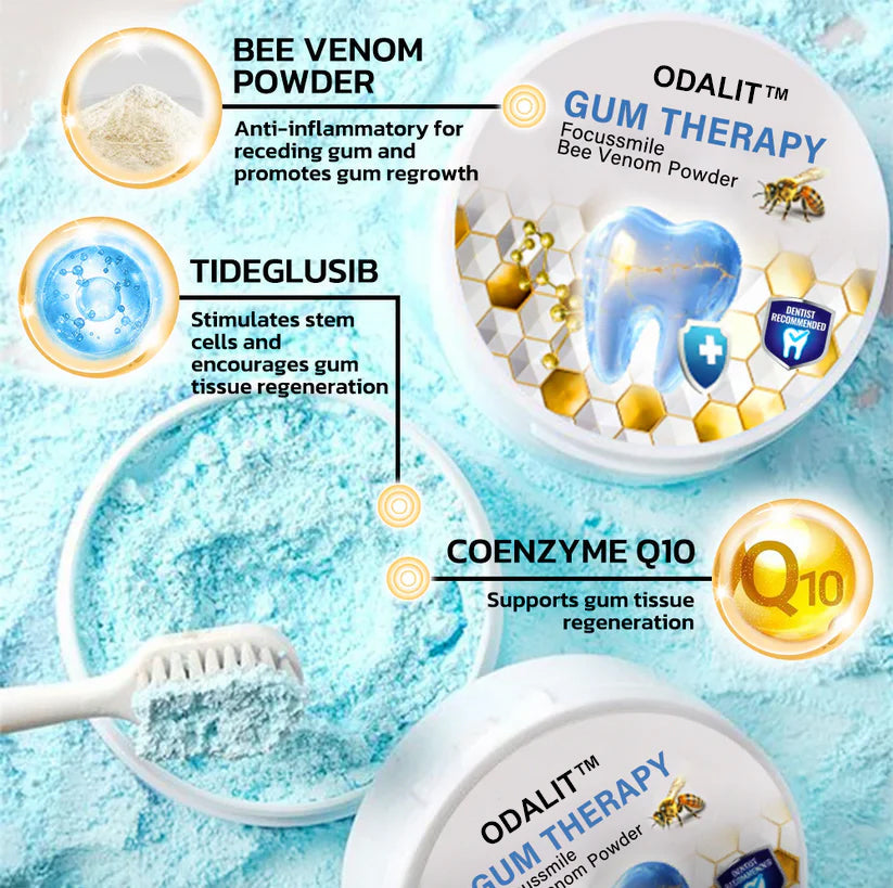 🏆ODALIT™ Focussmile Bee Venom Treatment Oral Powder 🦷(ADA Recommended)